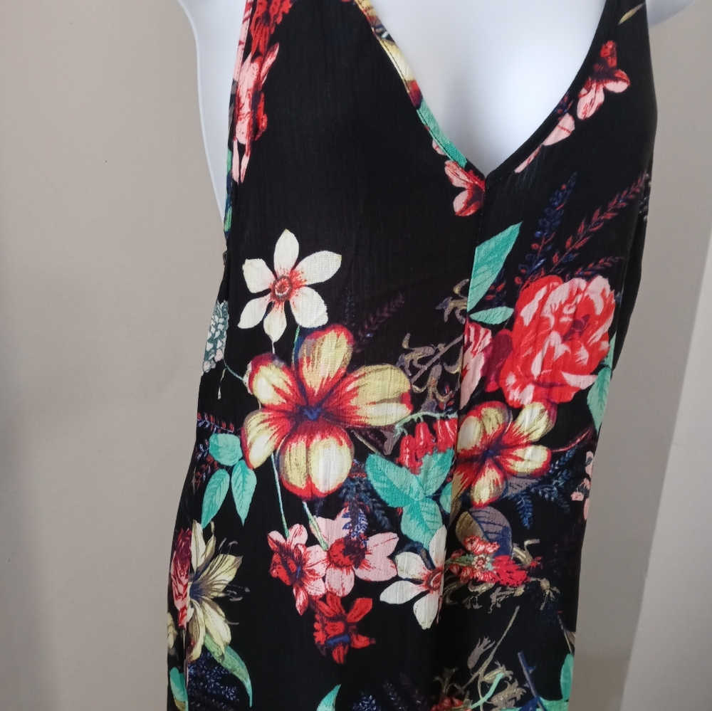 Love Culture Floral Multi Color Romper Jumpsuit 1pc - Picture 3 of 7